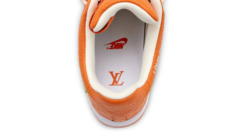 Louis Vuitton x Off-White x Nike Air Force 1 Orange insole