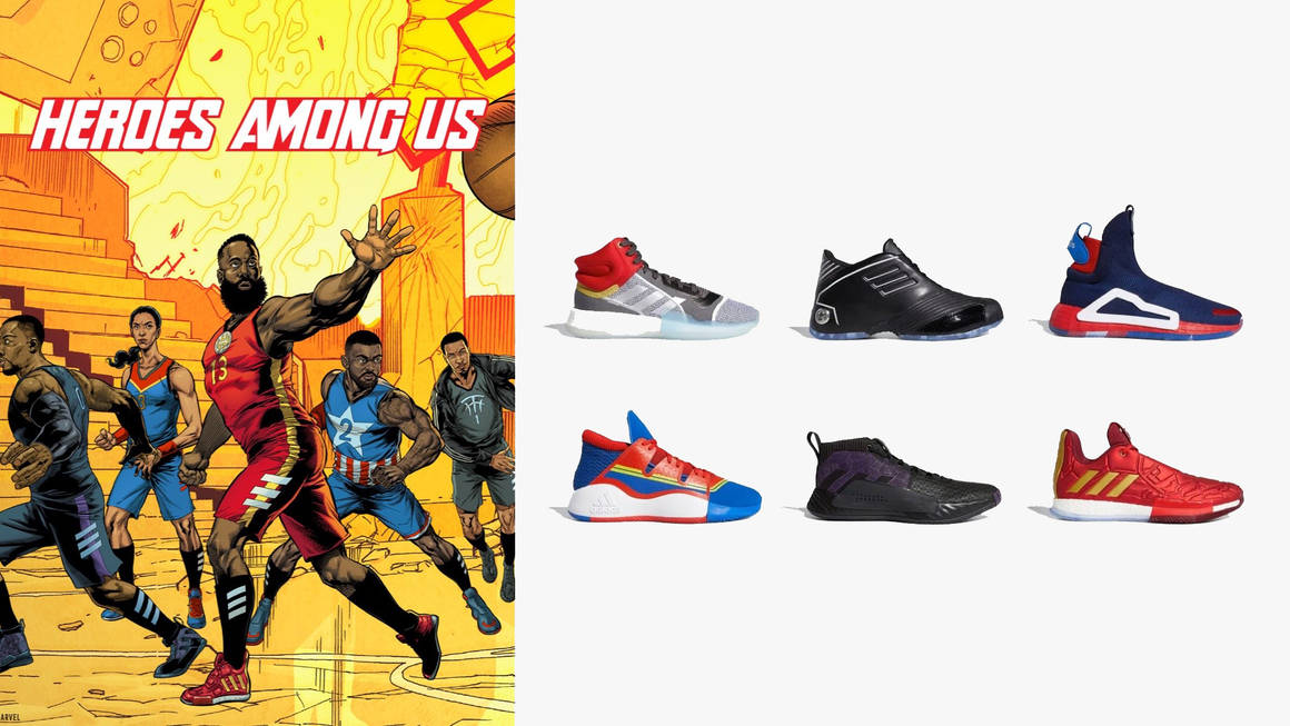 Marvel x adidas Heroes Among Us Basketball Shoes