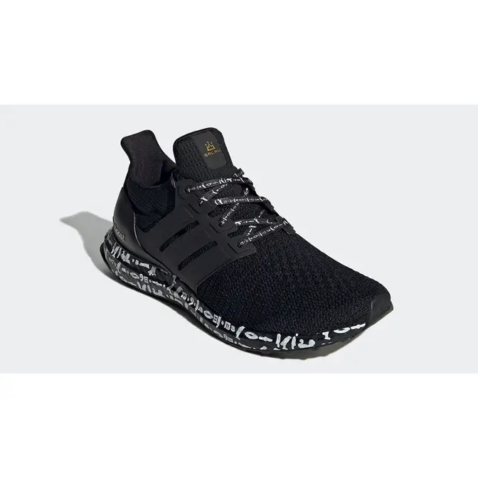 Adidas ultra boost - core black/core black/gold outlet met