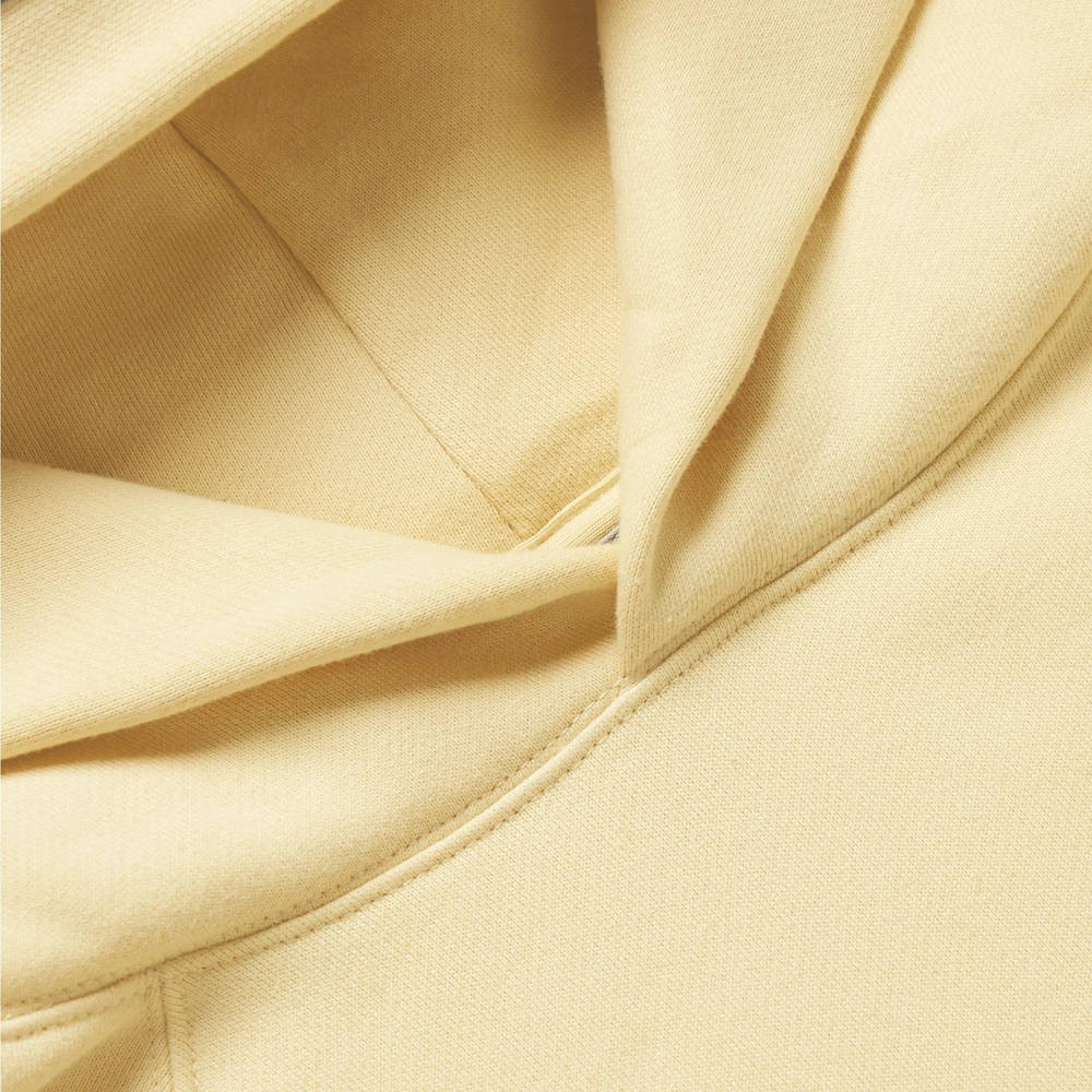MR Porter x Fear of God Essentials Logo-Print Cotton-Blend Jersey Hoodie Cream Detail