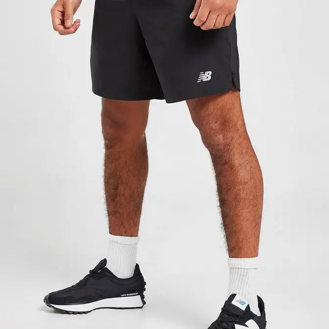 New Balance 7 Inch Woven Shorts Black Where To Buy The Sole Supplier
