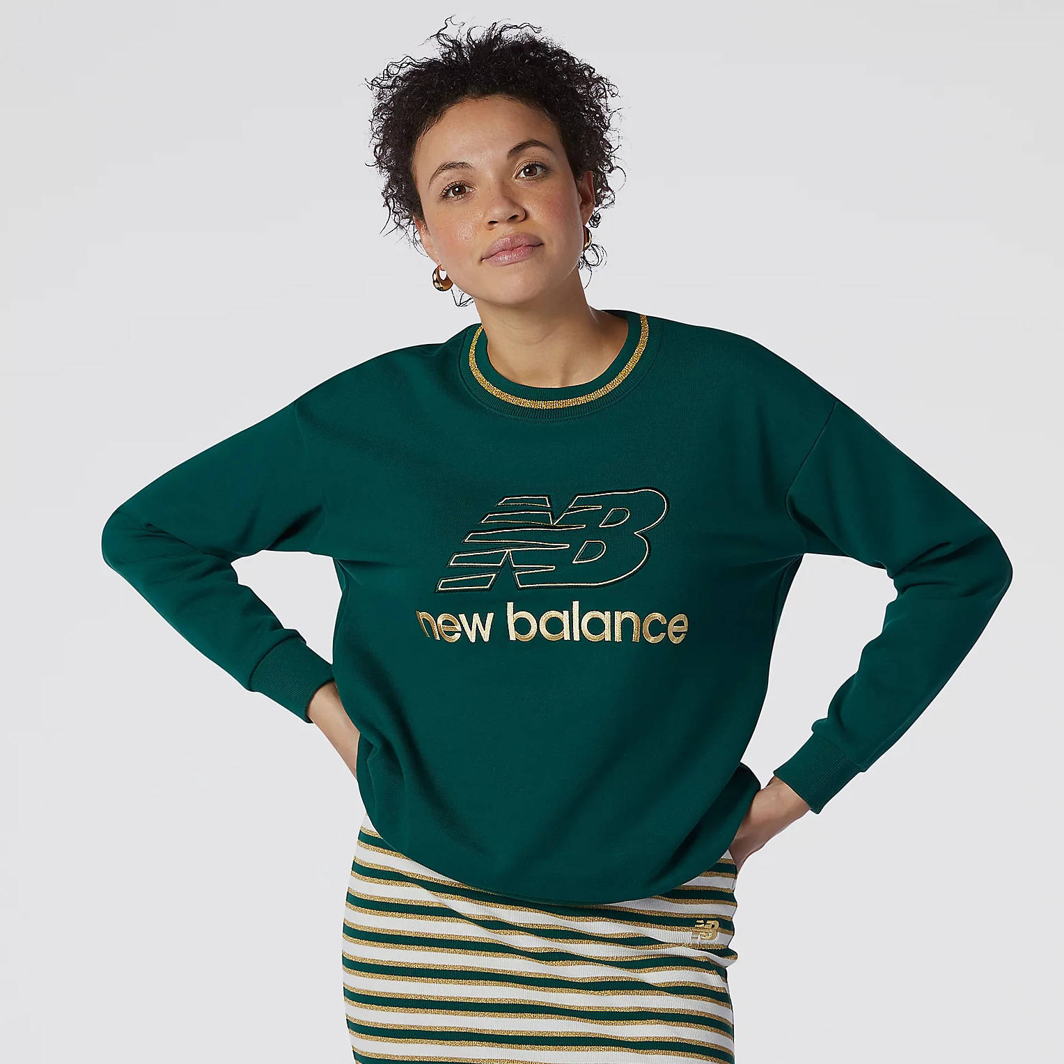 New Balance Athletics Metallic Thread Crew