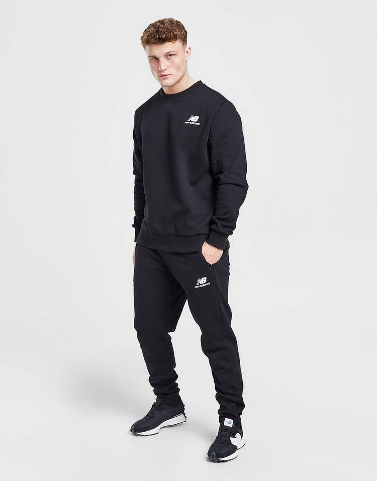 New Balance Fleece Crew Sweatshirt Black Full
