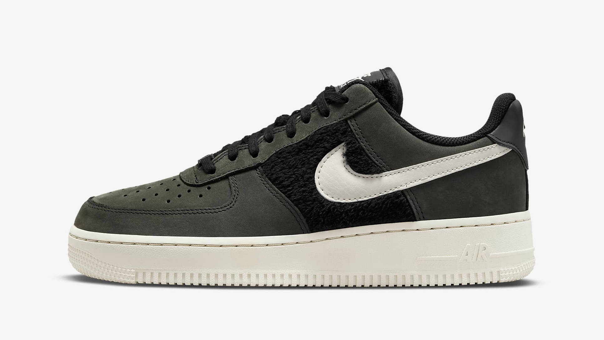 Nike Air Force 1 Faux Fur Black