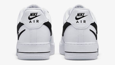 Nike Air Force 1 Low Cut-Out White Black Back