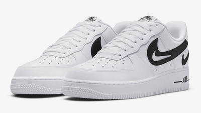 Nike Air Force 1 Low Cut-Out White Black Front