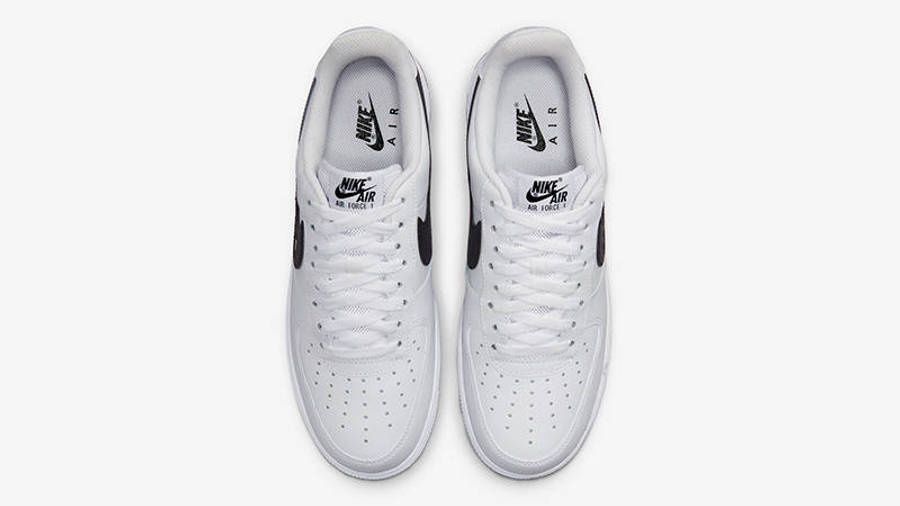 Nike Air Force 1 Low Cut-Out White Black Middle