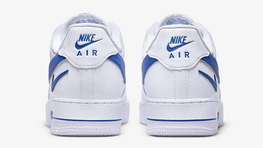 Nike Air Force 1 Low Cut-Out White Game Royal Back