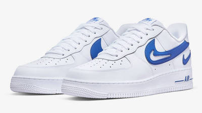 Nike Air Force 1 Low Cut-Out White Game Royal Front