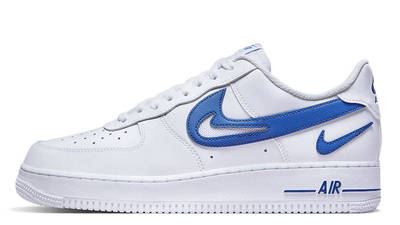 Nike Air Force 1 Low Cut-Out White Game Royal