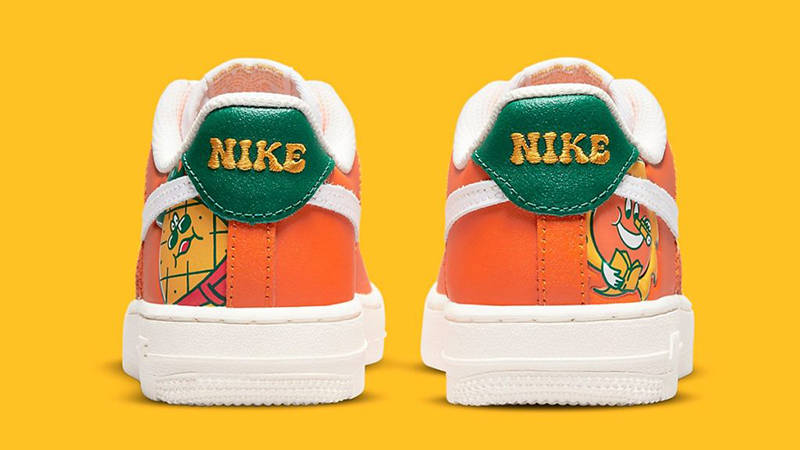 Nike Air Force 1 Low GS Orange Pineapple