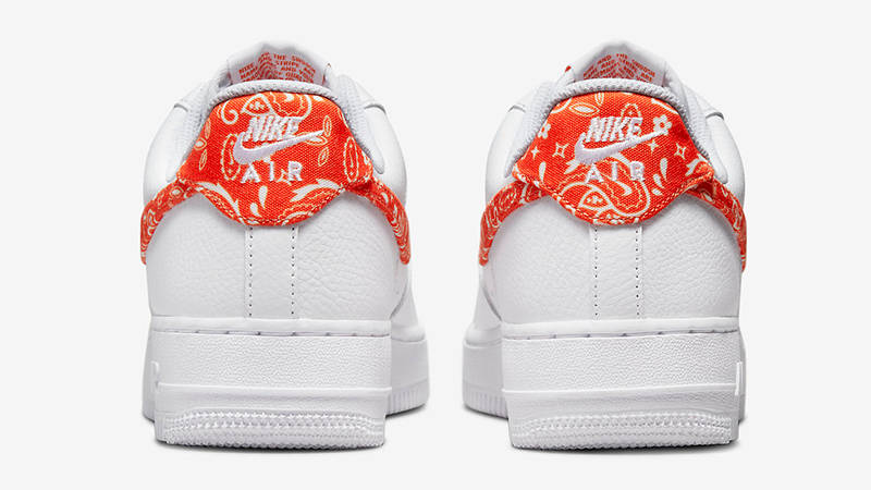 Nike Air Force 1 Low Orange Paisley DJ9942-102 Back