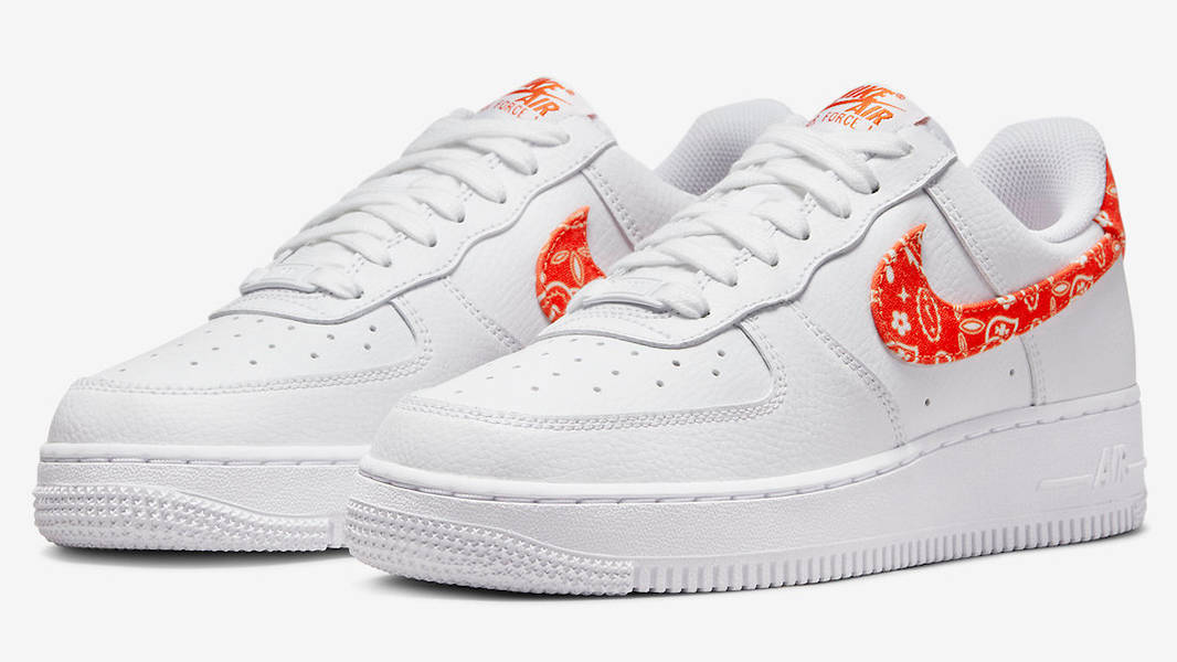 Nike Air Force 1 Low Orange Paisley DJ9942-102 Side