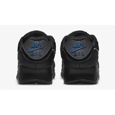 Nike Air Max 90 Black Grey Blue Back