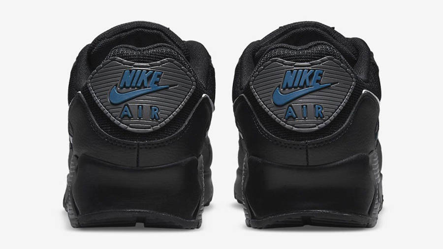 Nike Air Max 90 Black Grey Blue Back
