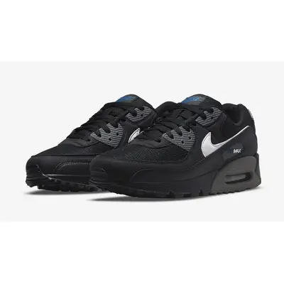 Nike Air Max 90 Black Grey Blue Front