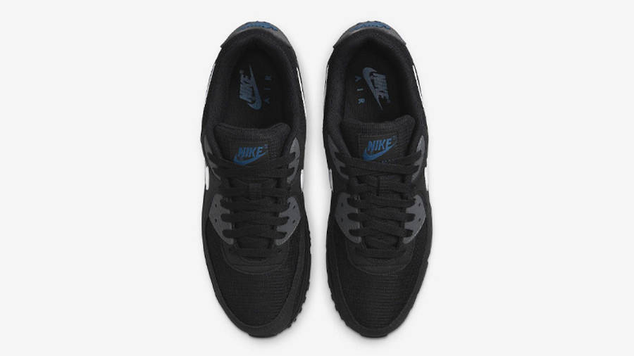 Nike Air Max 90 Black Grey Blue Middle