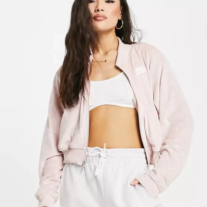 Nike jacket cheap crop top