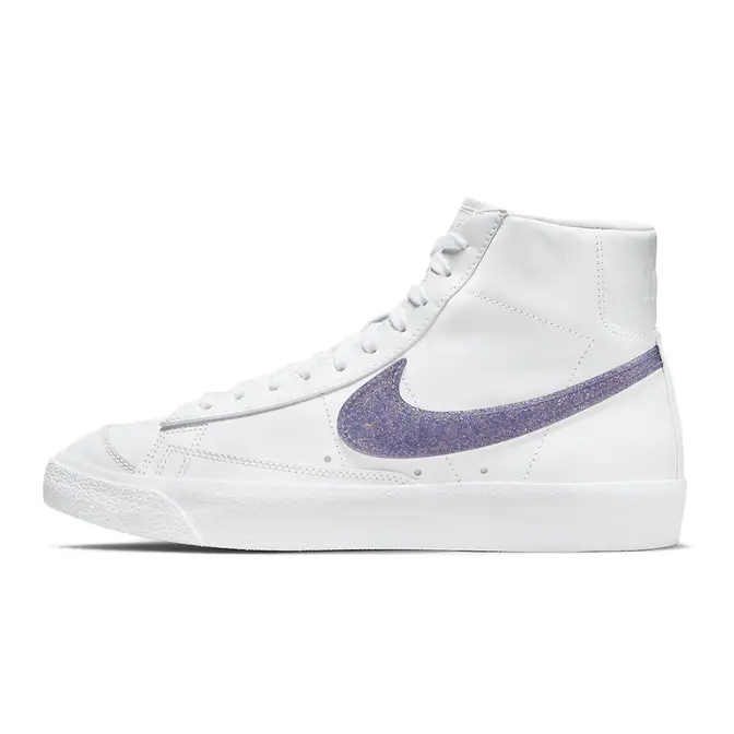 Nike Blazer Mid 77 Glitter Swoosh Purple Where To Buy DH4399 101 The Sole Supplier