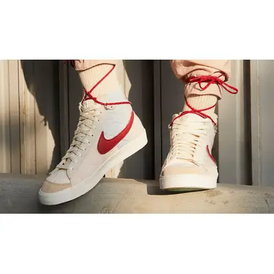 Nike blazer habanero red on feet best sale