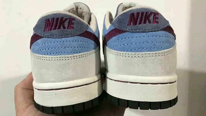 Nike Dunk Low Grey Burgundy Back