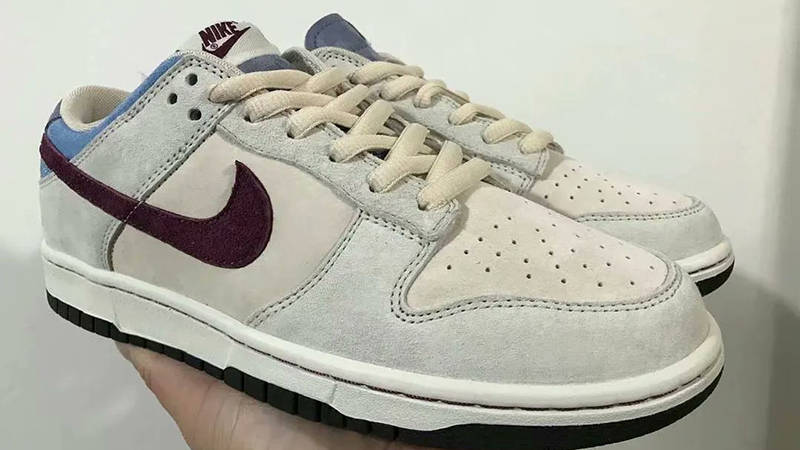 Nike Dunk Low Grey Burgundy Side 2