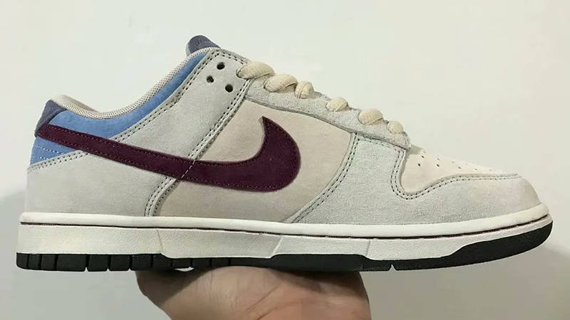 Nike Dunk Low Grey Burgundy Side