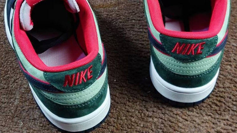 Nike Dunk Low Navy Green Red First Look Back