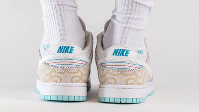 Nike Dunk Low White Barber Shop DH7614-500 Back