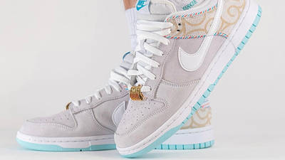Nike Dunk Low White Barber Shop DH7614-500 Side 4