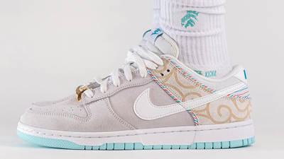 Nike Dunk Low White Barber Shop DH7614-500 Side