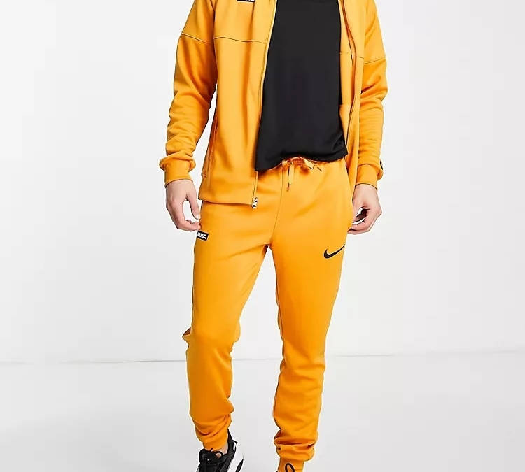 yellow and grey nike tracksuit