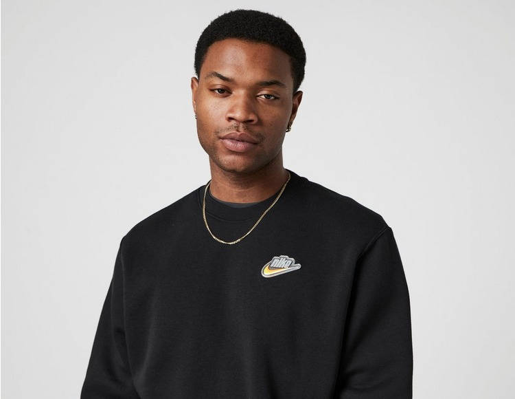 Nike Keep It Clean Crew Neck Sweatshirt Black Detail