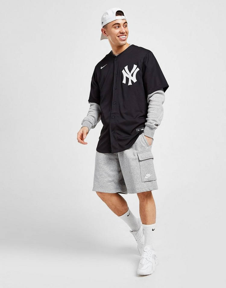 Nike MLB New York Yankees Fashion Jersey Black - BLACK