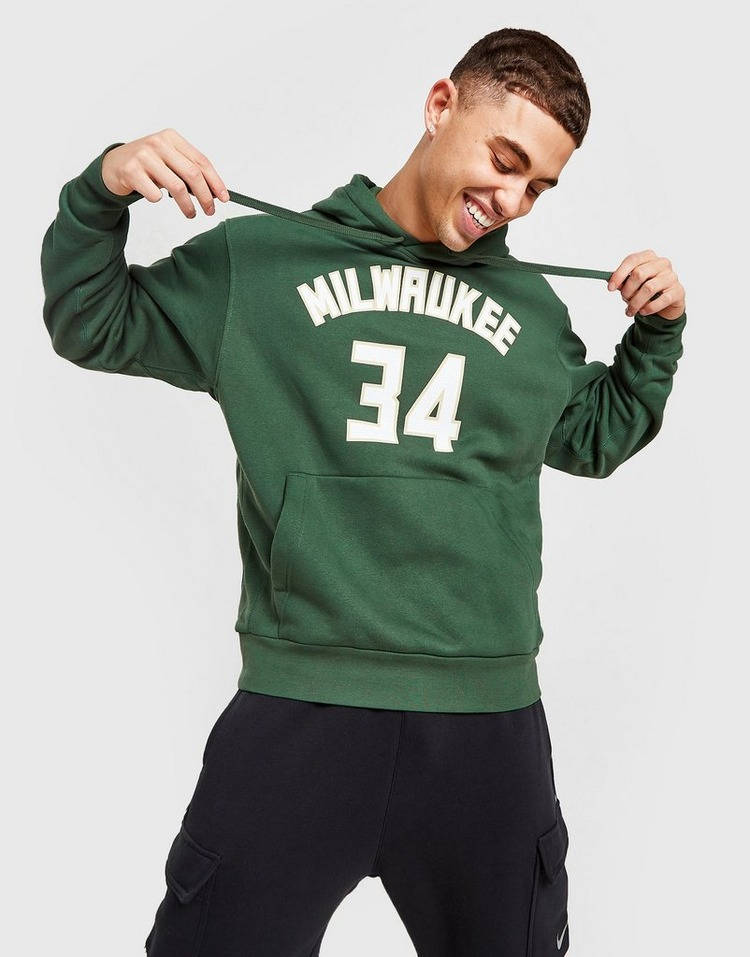 NBA Milwaukee Bucks Men's Hoodie #34 Giannis Antetokounmpo Nike Sweatshirt