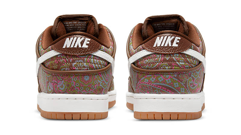 Nike SB Dunk Low Paisley Burgundy DH7534-200 Back
