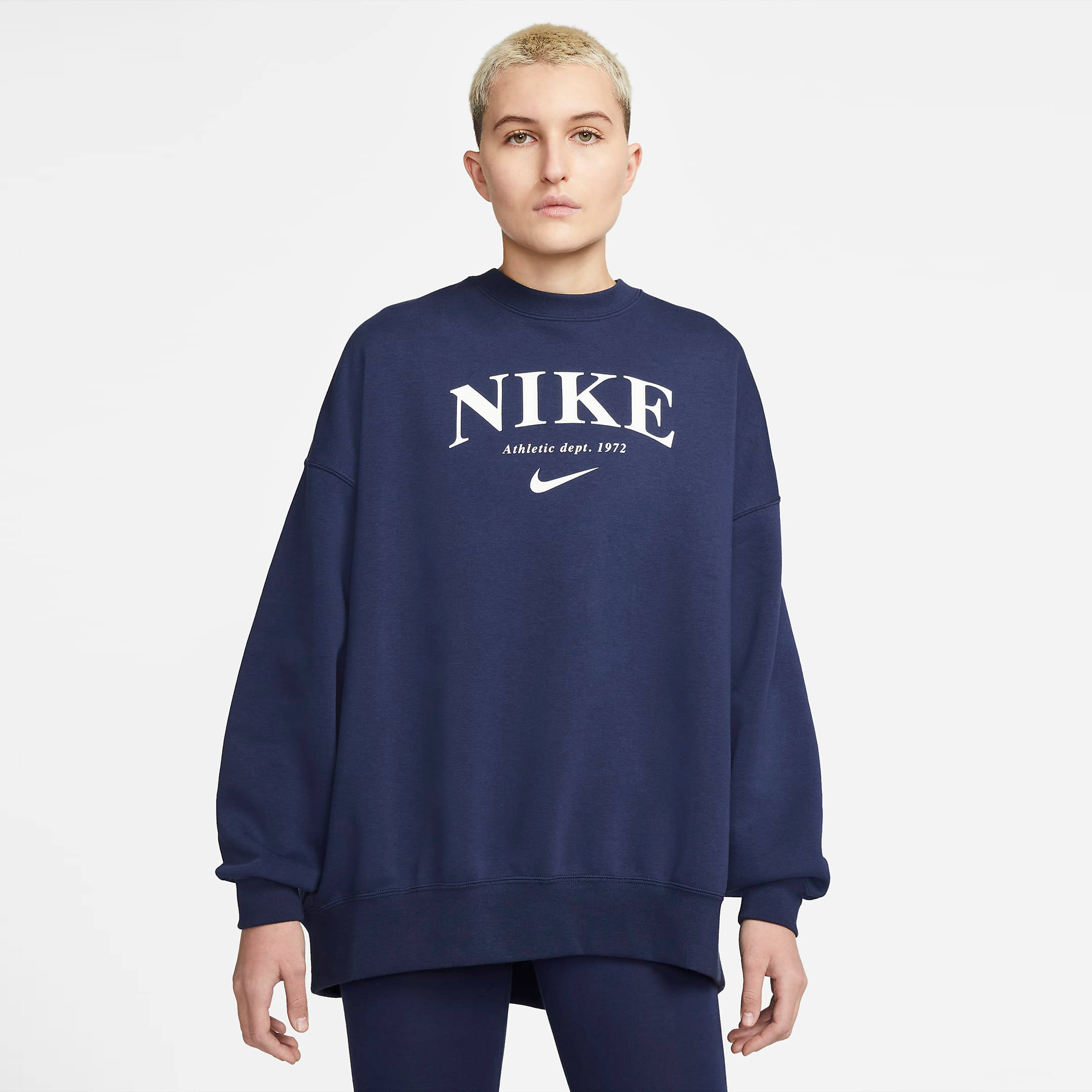 Nike Sportswear Essentials Oversized Fleece Sweatshirt Blue