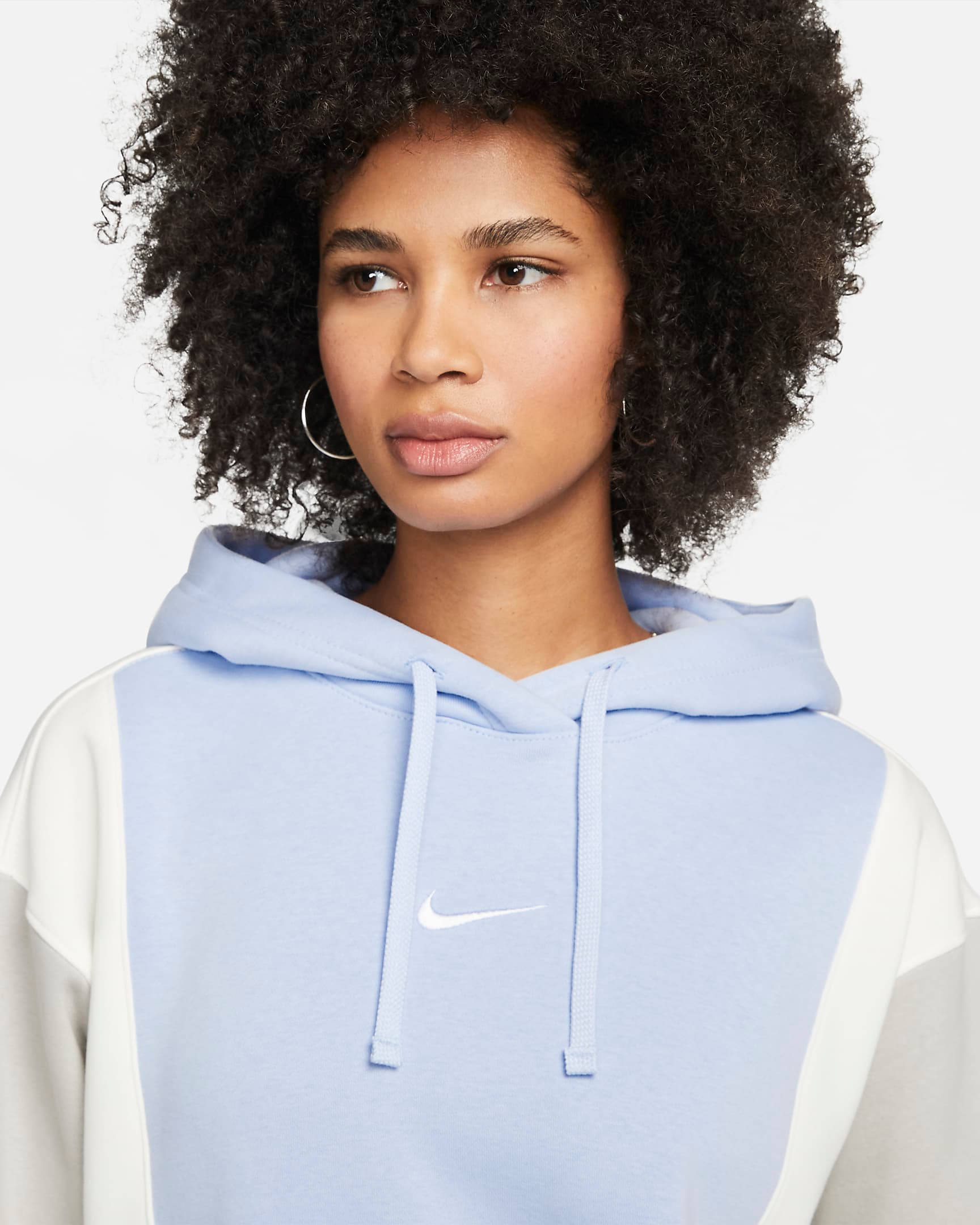 womens nike colour block hoodie