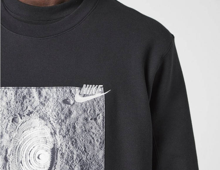 Nike Sportswear Zero Gravity French Terry Crew Sweatshirt Black Detail 2