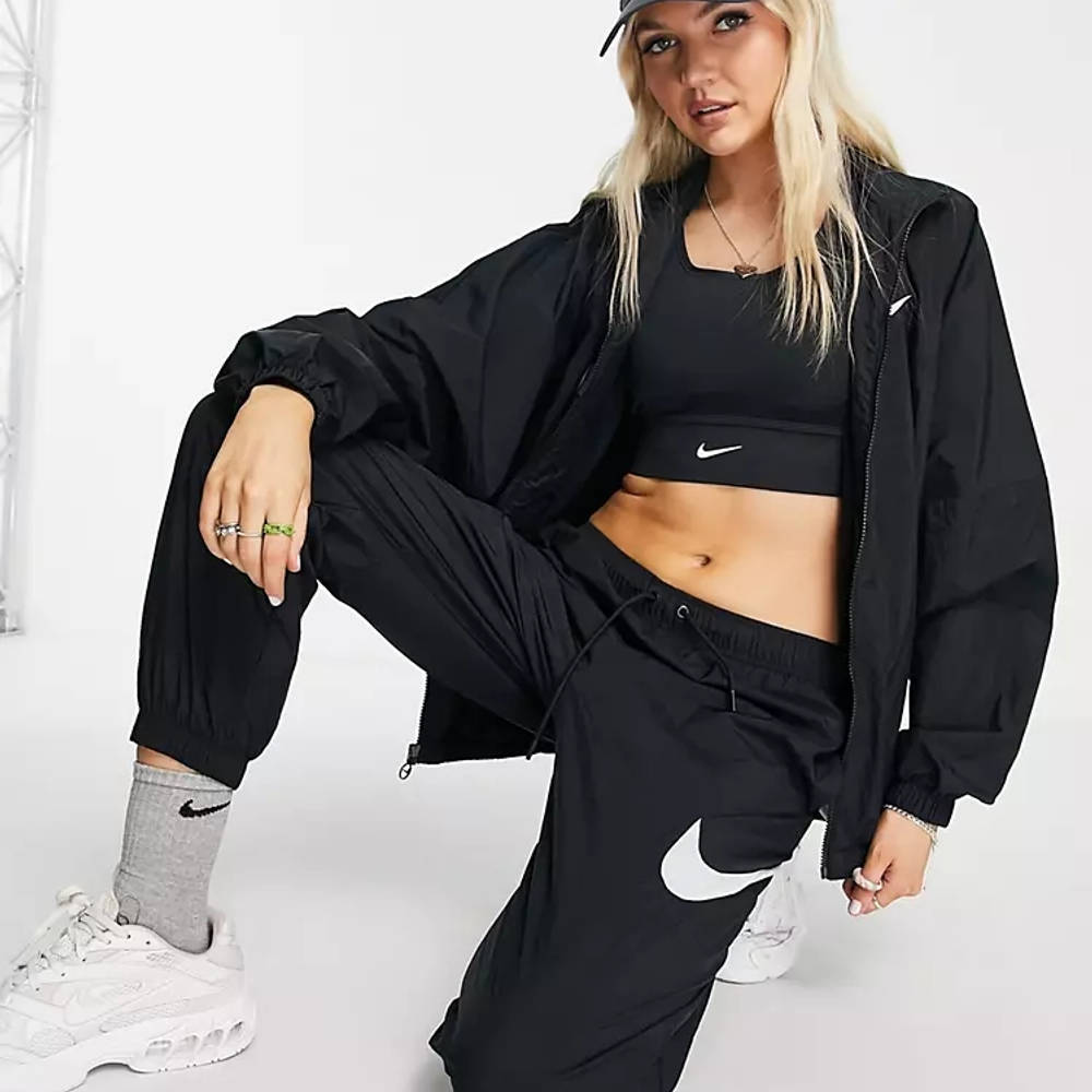 Nike Swoosh Oversized Joggers Black The Sole Supplier