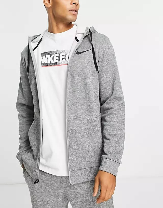 Nike Training Therma-FIT Zip Hoodie - Grey | The Sole Supplier