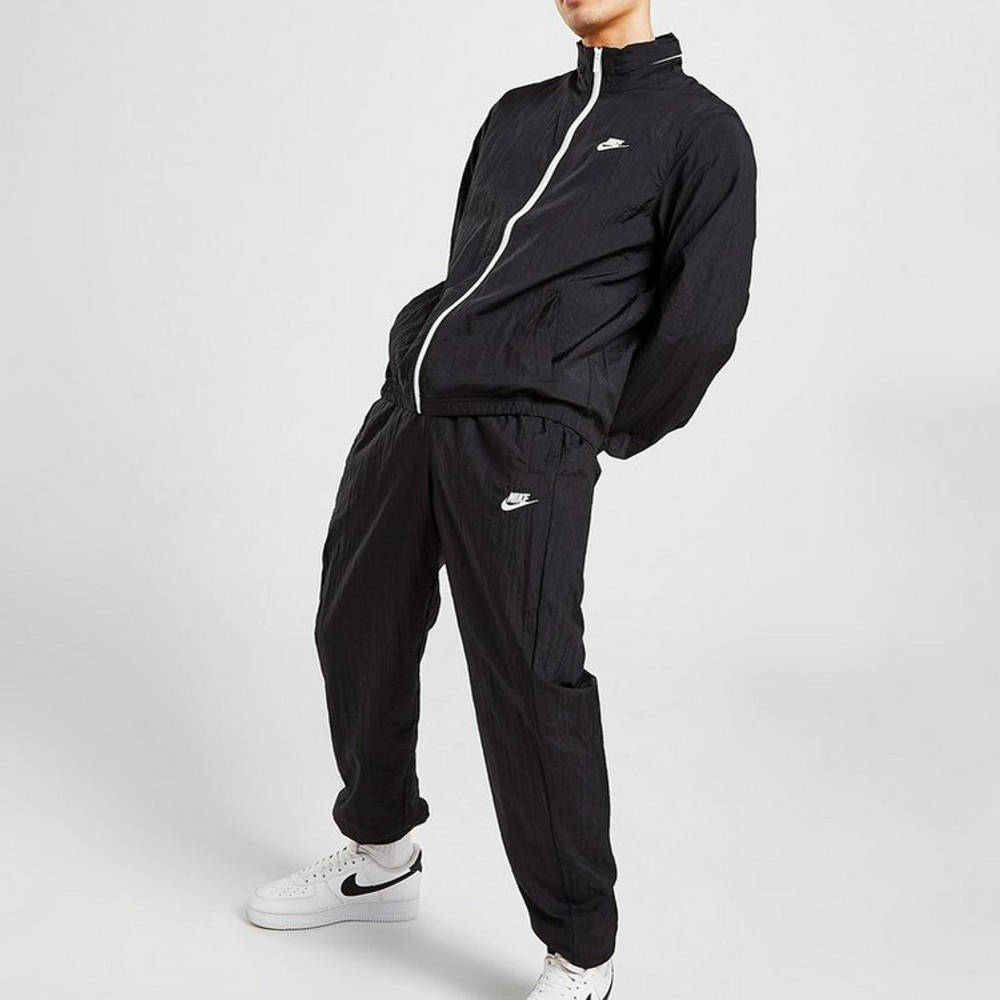 Nike Woven Full Zip Tracksuit - Black | The Sole Supplier