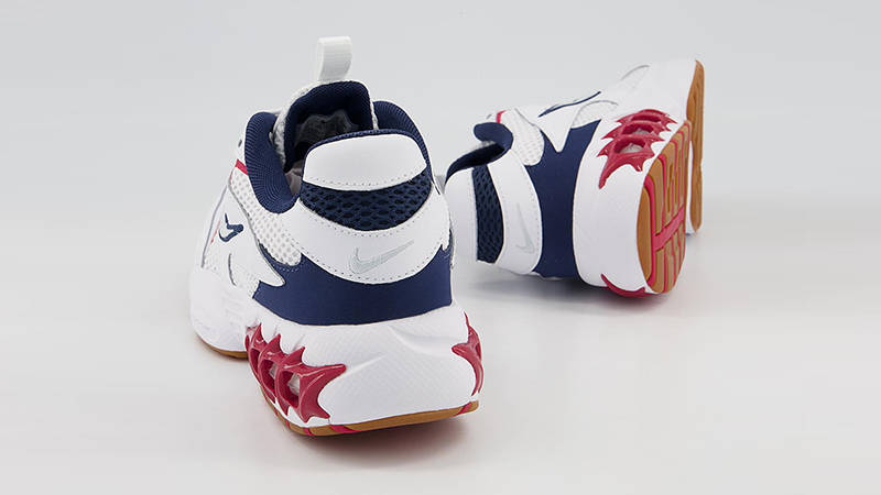 Nike Zoom Air Fire White Hibiscus Navy
