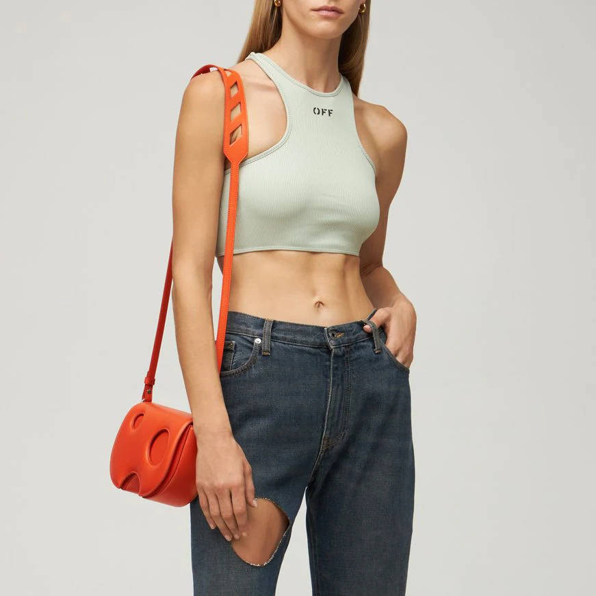 Off-White Basic Lux Ribbed Crop Top