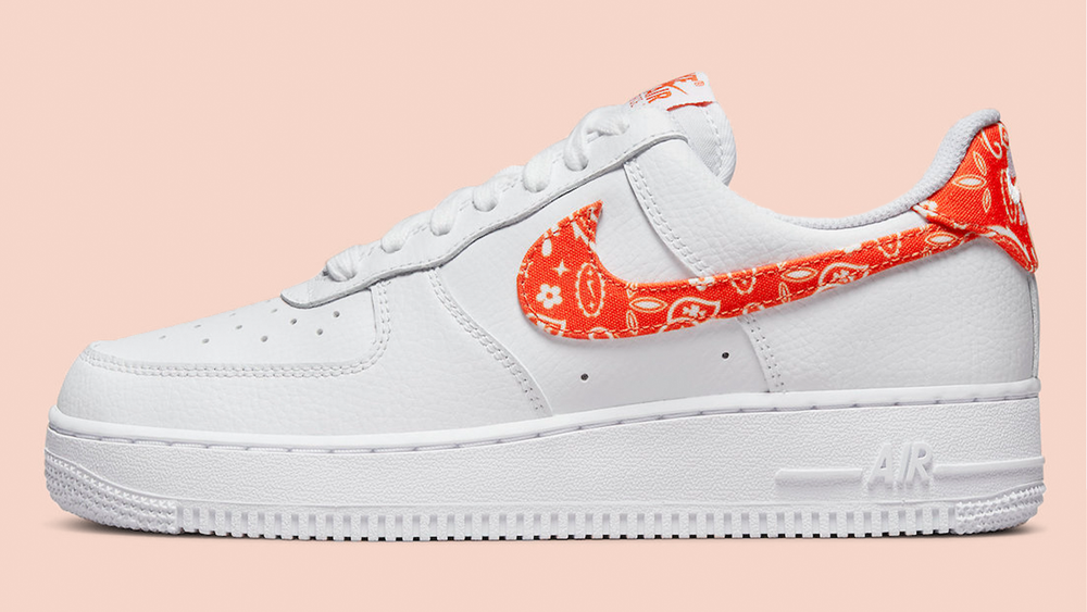 Orange paisley AF1