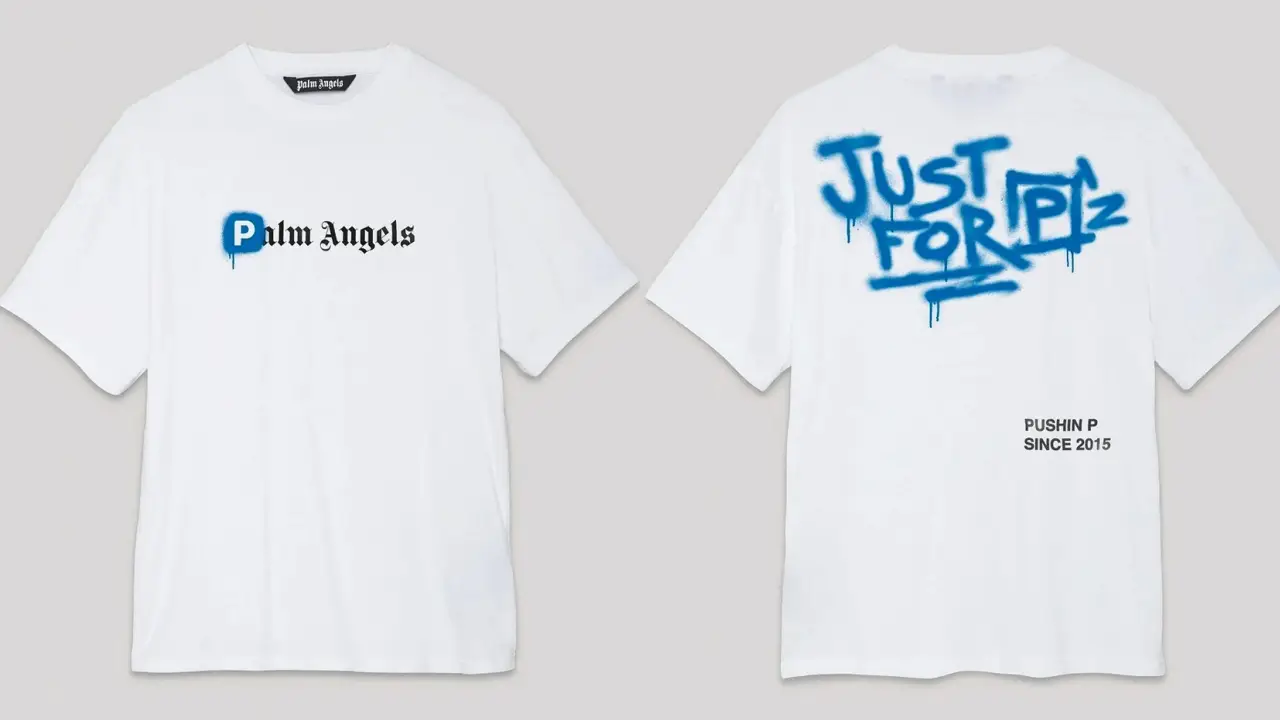 PALM ANGELS Tracksuit w/ UNLIMITEDSTRENGTH Shirt & YEEZYS
