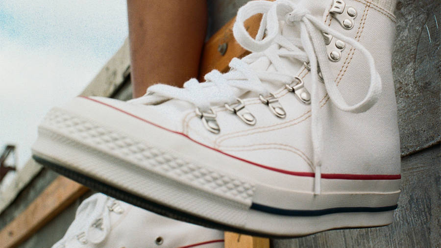 pgLang x Converse Chuck 70 White On Foot 3