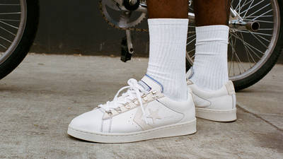 pgLang x Converse Pro Leather Ox White On Foot