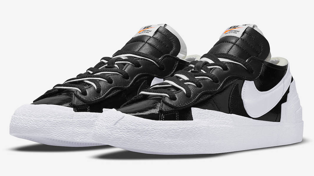 sacai x Nike Blazer Low Black White Patent | Where To Buy
