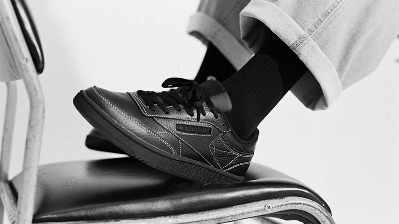 size x Reebok Club C Black Pack on foot